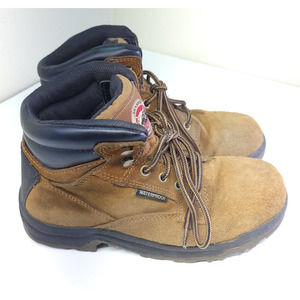 Brahma Bravo Womens US8 Work Boot Waterproof Slip/Oil Resistant Brown